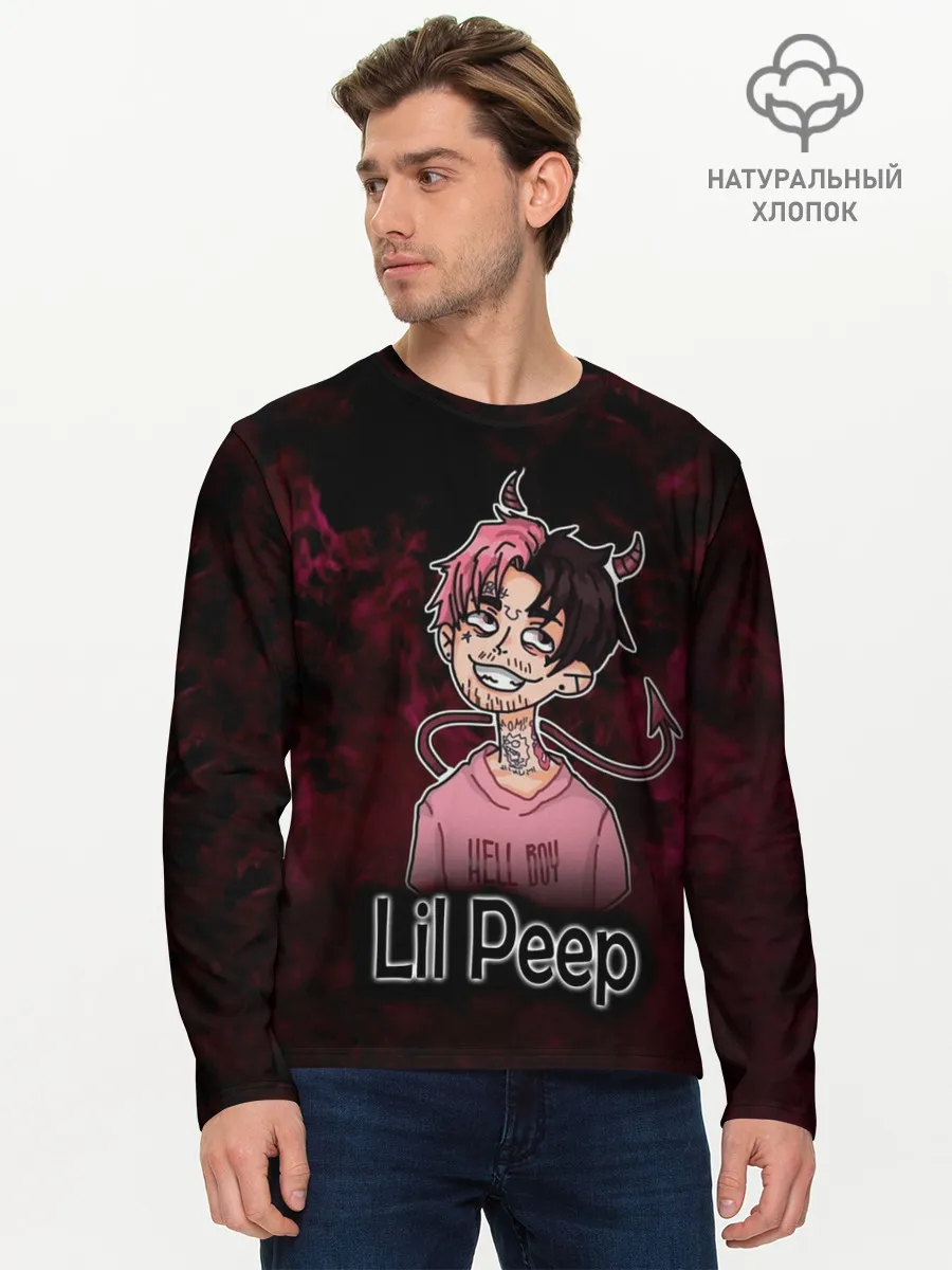 Мужской лонгслив базовый / Lil Peep