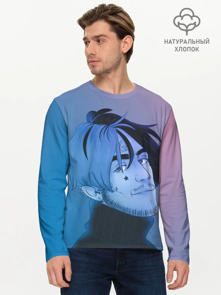 Мужской лонгслив базовый / Lil Peep Colors