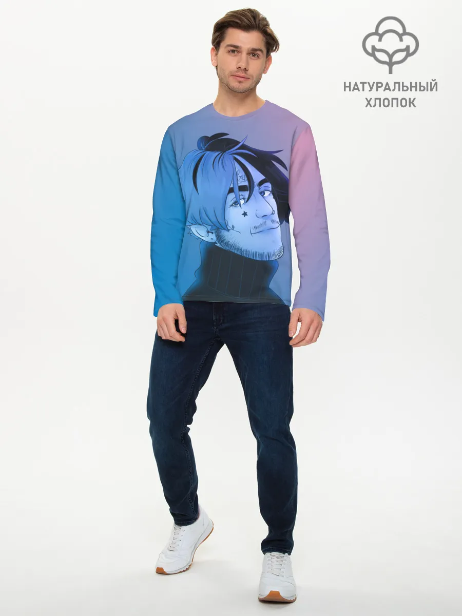 Мужской лонгслив базовый / Lil Peep Colors