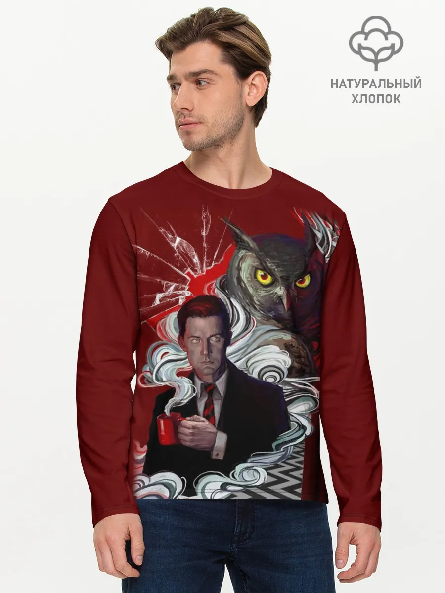 Мужской лонгслив базовый / Twin Peaks