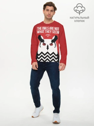 Мужской лонгслив базовый / Twin Peaks