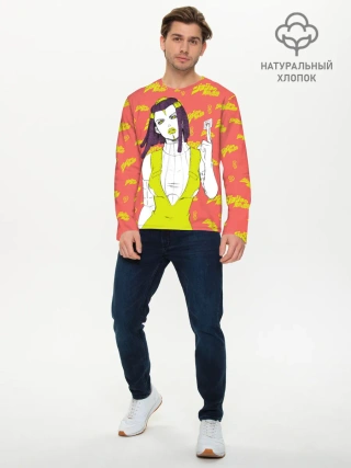 Мужской лонгслив базовый / JoJo Bizarre Adventure