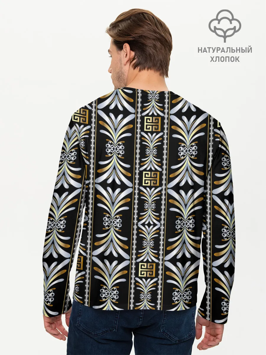 Мужской лонгслив базовый / silver