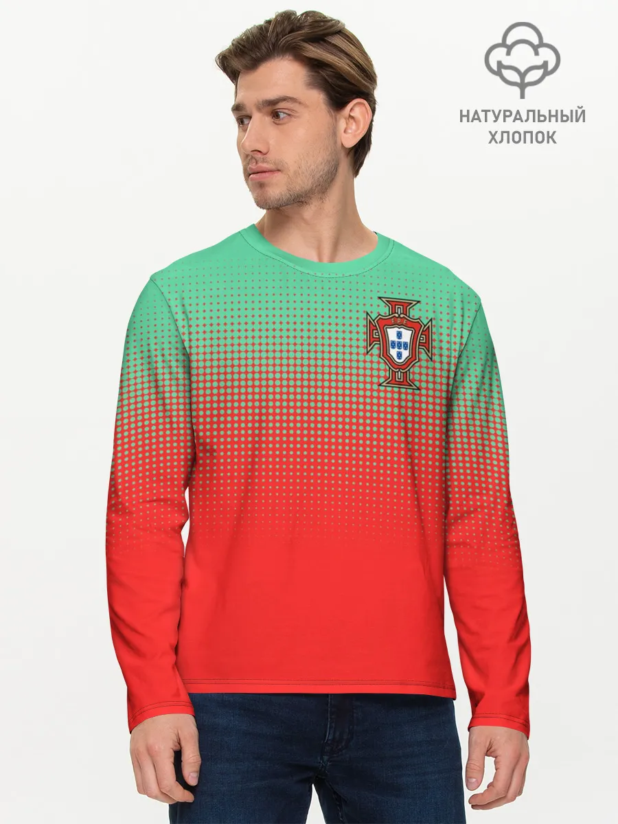 Мужской лонгслив базовый / Сборная Португалии