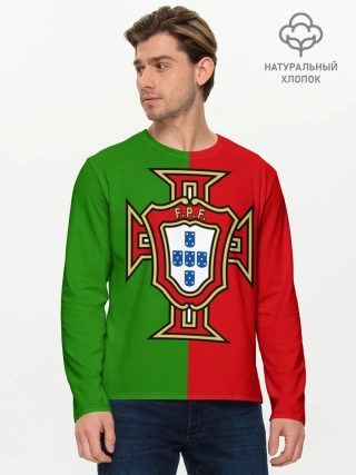 Мужской лонгслив базовый / Сборная Португалии