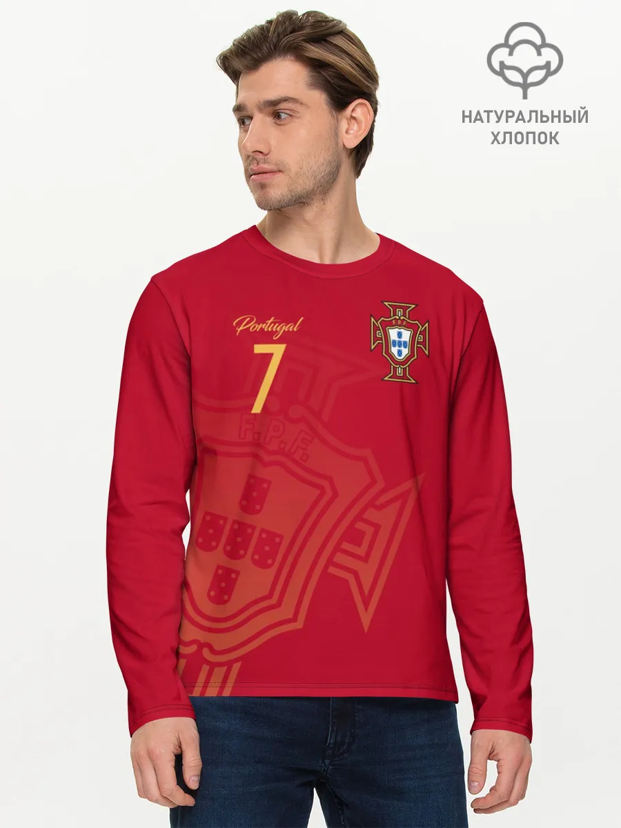 Мужской лонгслив базовый / Криштиану Роналду