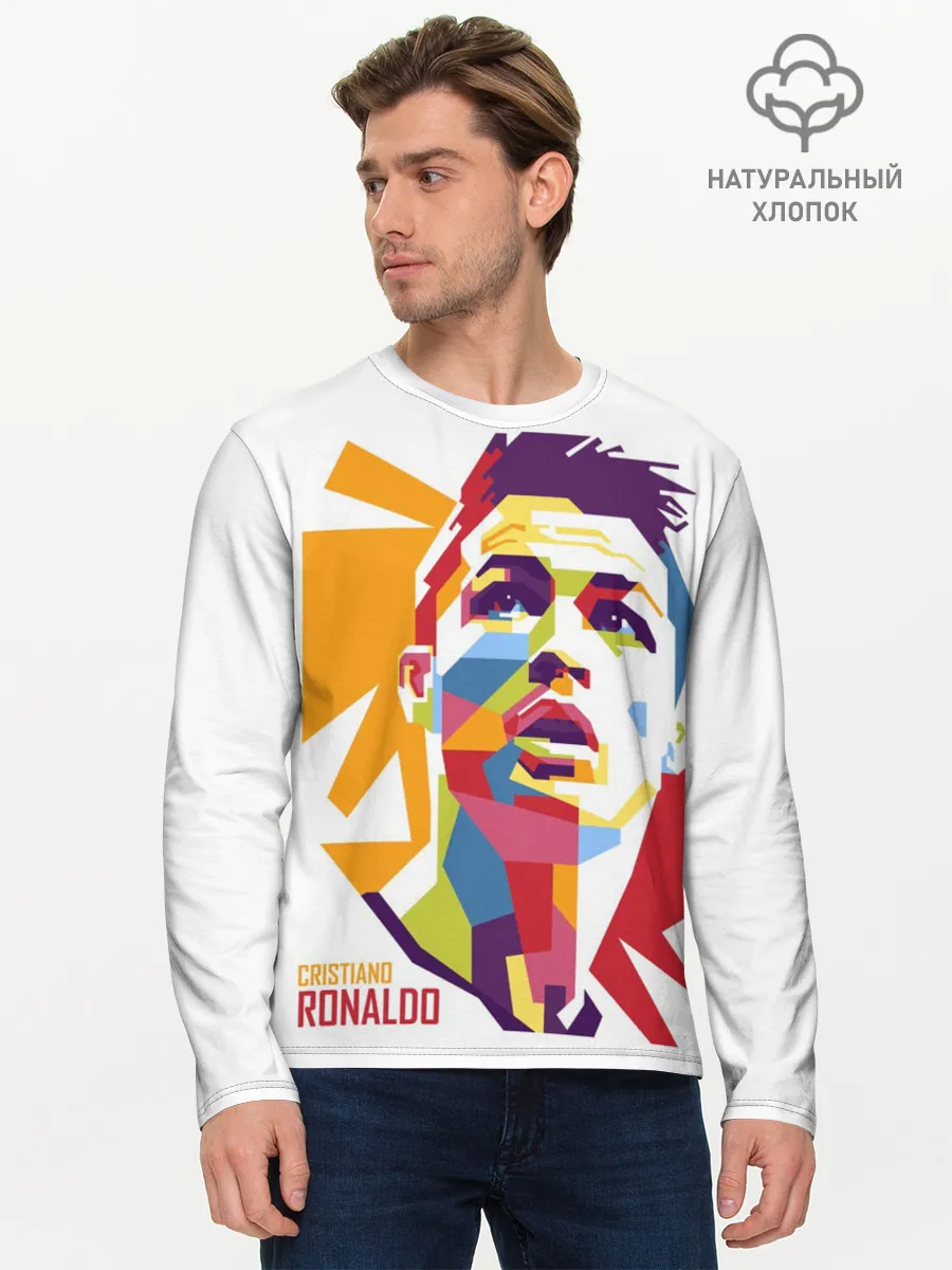 Мужской лонгслив базовый / Криштиану Роналду