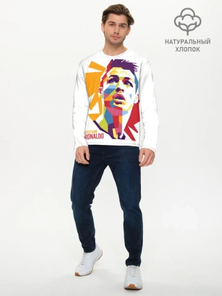 Мужской лонгслив базовый / Криштиану Роналду