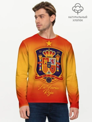 Мужской лонгслив базовый / Сборная Испании