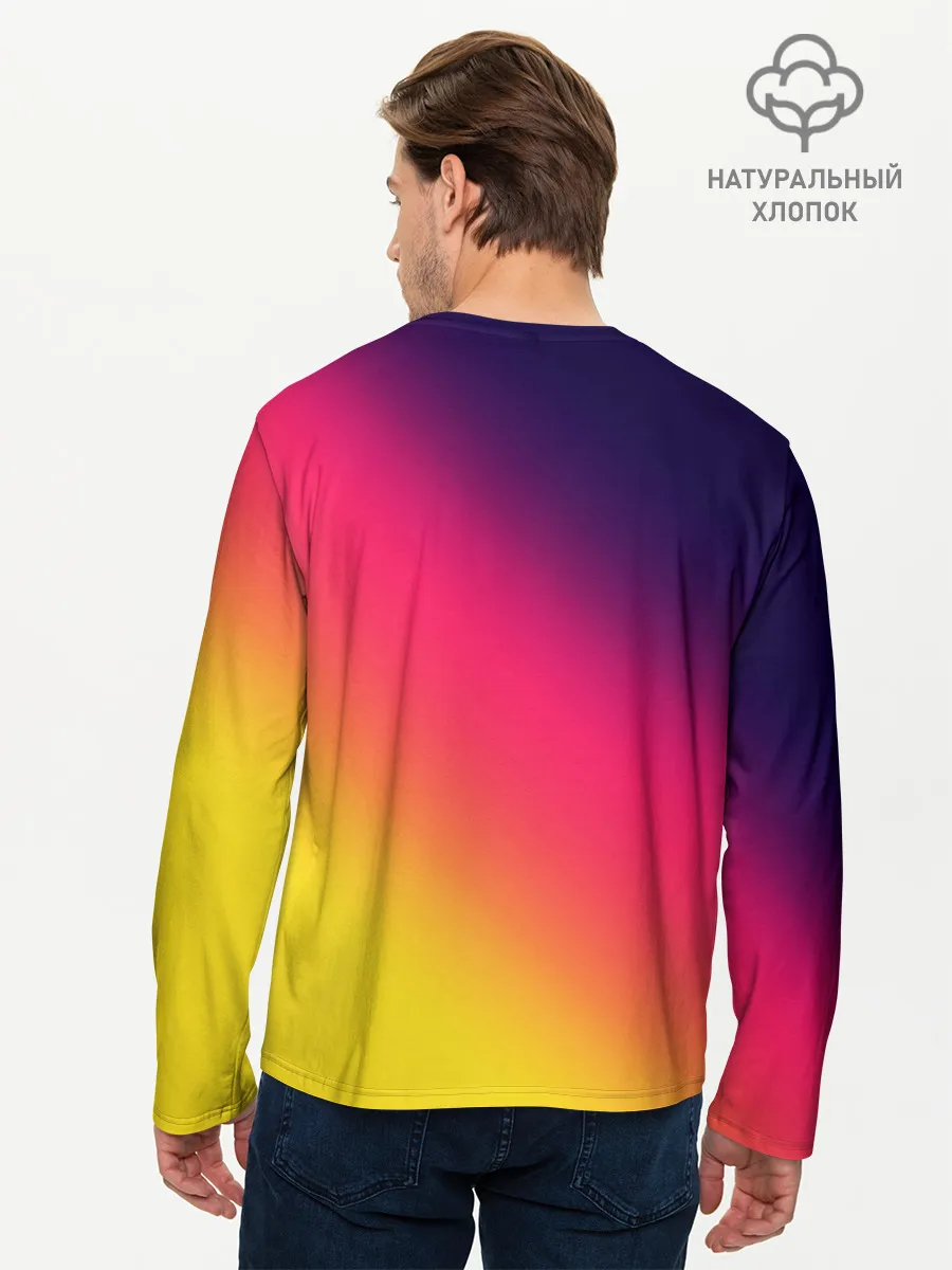 Мужской лонгслив базовый / Градиент