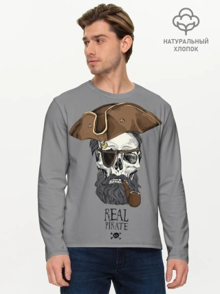 Мужской лонгслив базовый / Real pirate