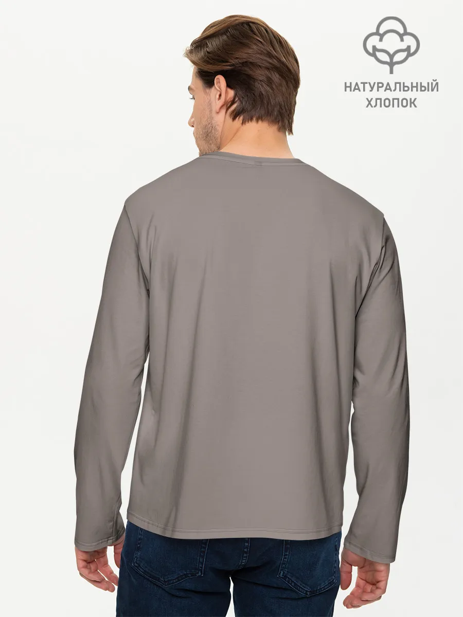 Мужской лонгслив базовый / llama