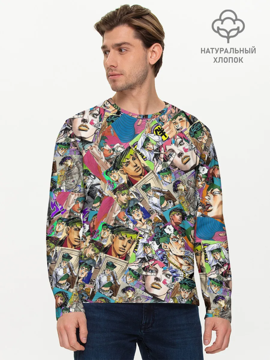 Мужской лонгслив базовый / JoJo Bizarre Adventure