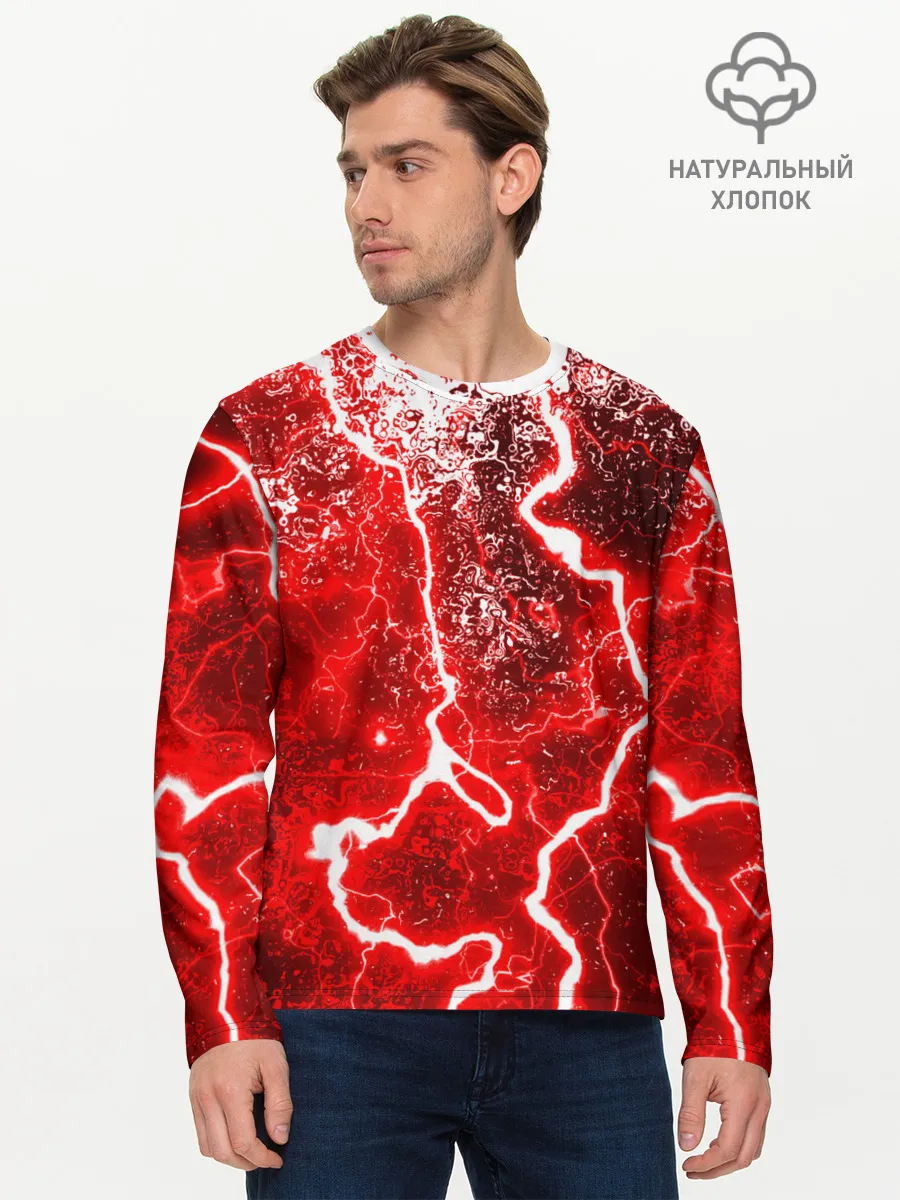 Мужской лонгслив базовый / БРЫЗГИ КРАСОК