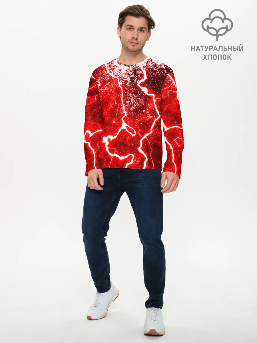 Мужской лонгслив базовый / БРЫЗГИ КРАСОК