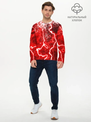 Мужской лонгслив базовый / БРЫЗГИ КРАСОК