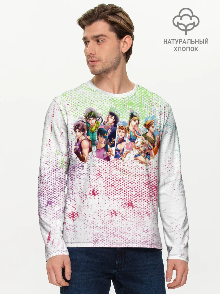 Мужской лонгслив базовый / JoJo Bizarre Adventure