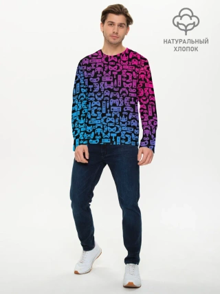 Мужской лонгслив базовый / Neon Player