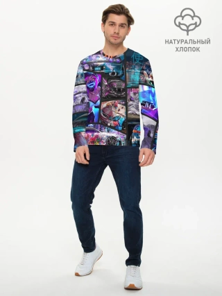 Мужской лонгслив базовый / JDM Anime