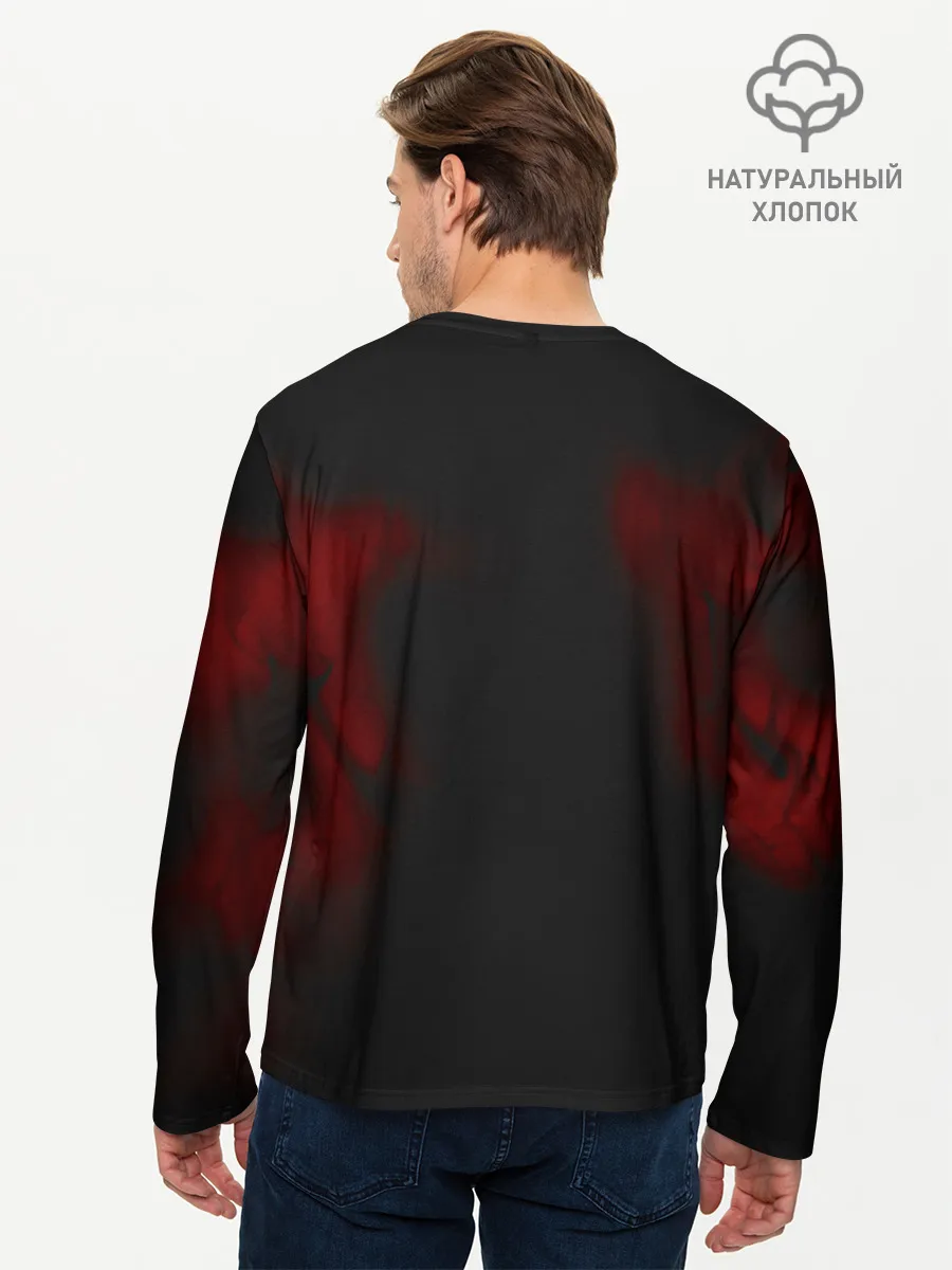 Мужской лонгслив базовый / Кулак ярости Сайтамы