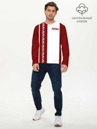 Мужской лонгслив базовый / NASA