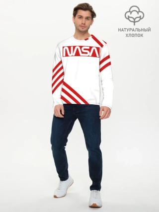 Мужской лонгслив базовый / NASA