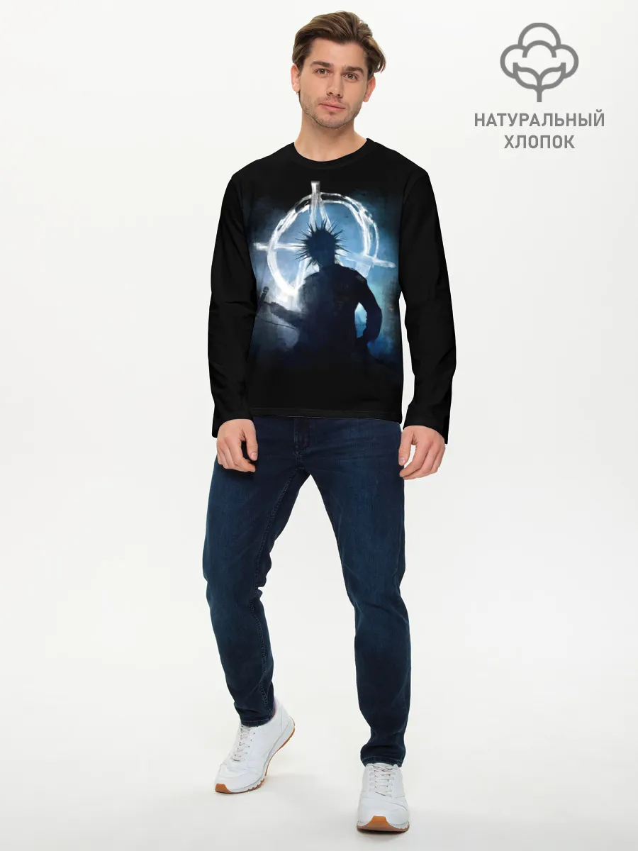 Мужской лонгслив базовый / Горшок