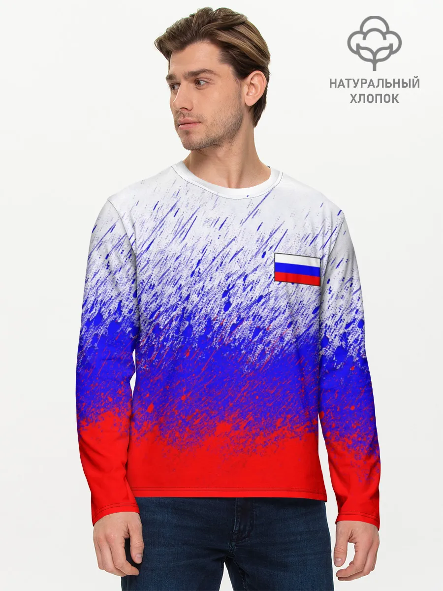 Мужской лонгслив базовый / Россия