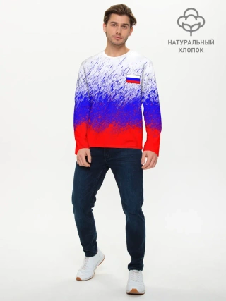Мужской лонгслив базовый / Россия