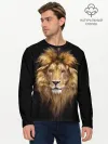 Мужской лонгслив базовый / Лев