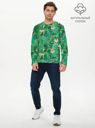 Мужской лонгслив базовый / Ленивцы