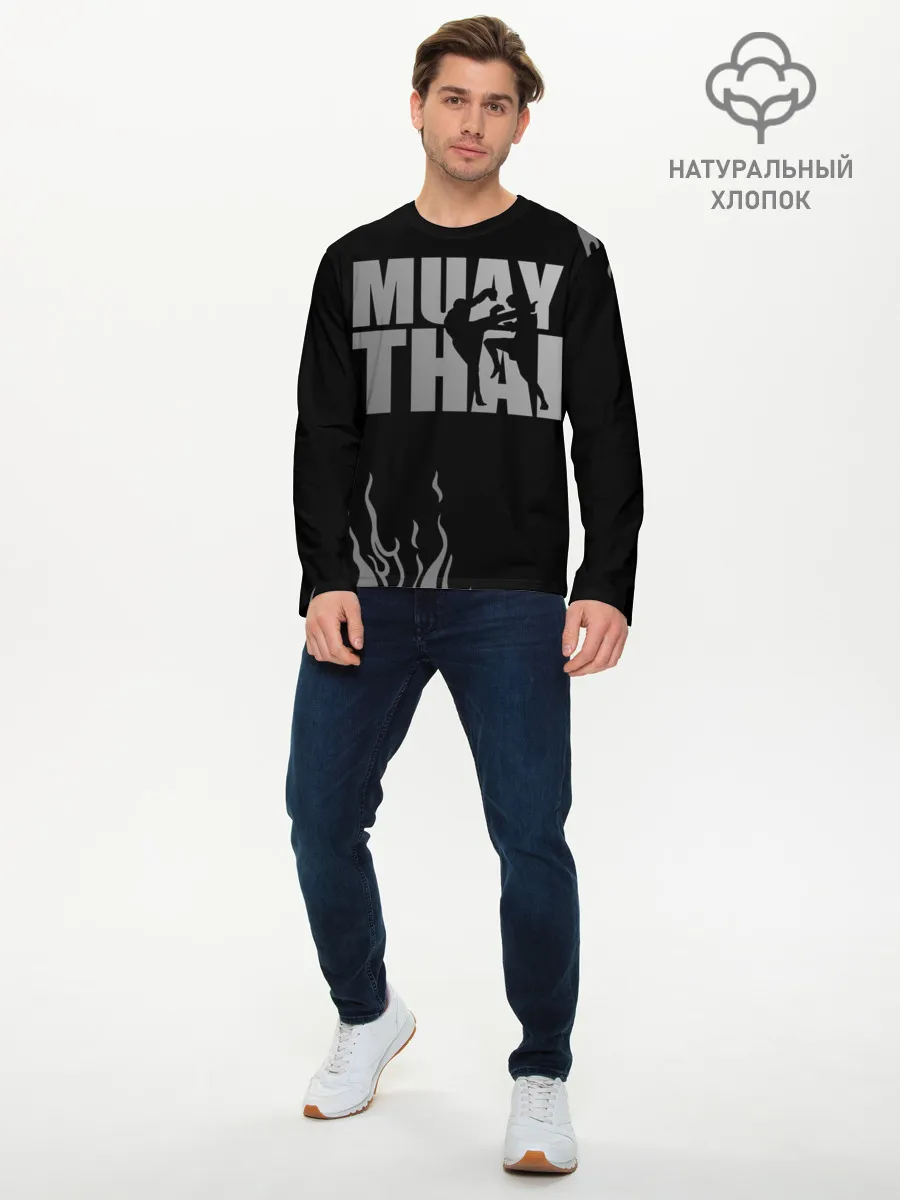 Мужской лонгслив базовый / Muay Thai