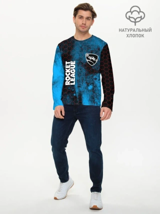Мужской лонгслив базовый / ROCKET LEAGUE