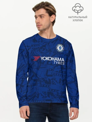 Мужской лонгслив базовый / Chelsea home 19-20