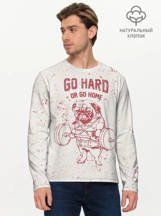 Мужской лонгслив базовый / GO HARD