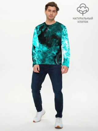 Мужской лонгслив базовый / ОГОНЬ