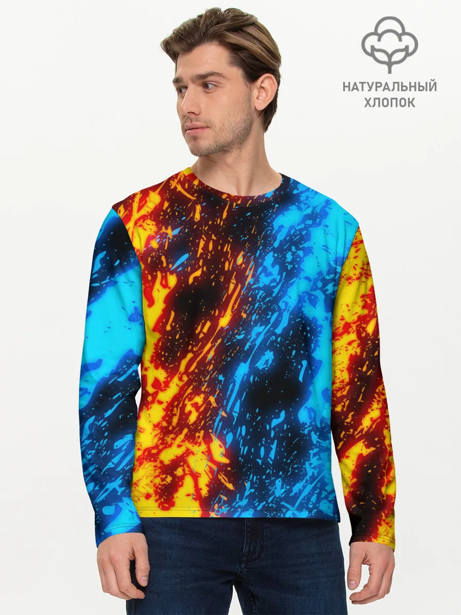 Мужской лонгслив базовый / БИТВА ОГНЕЙ