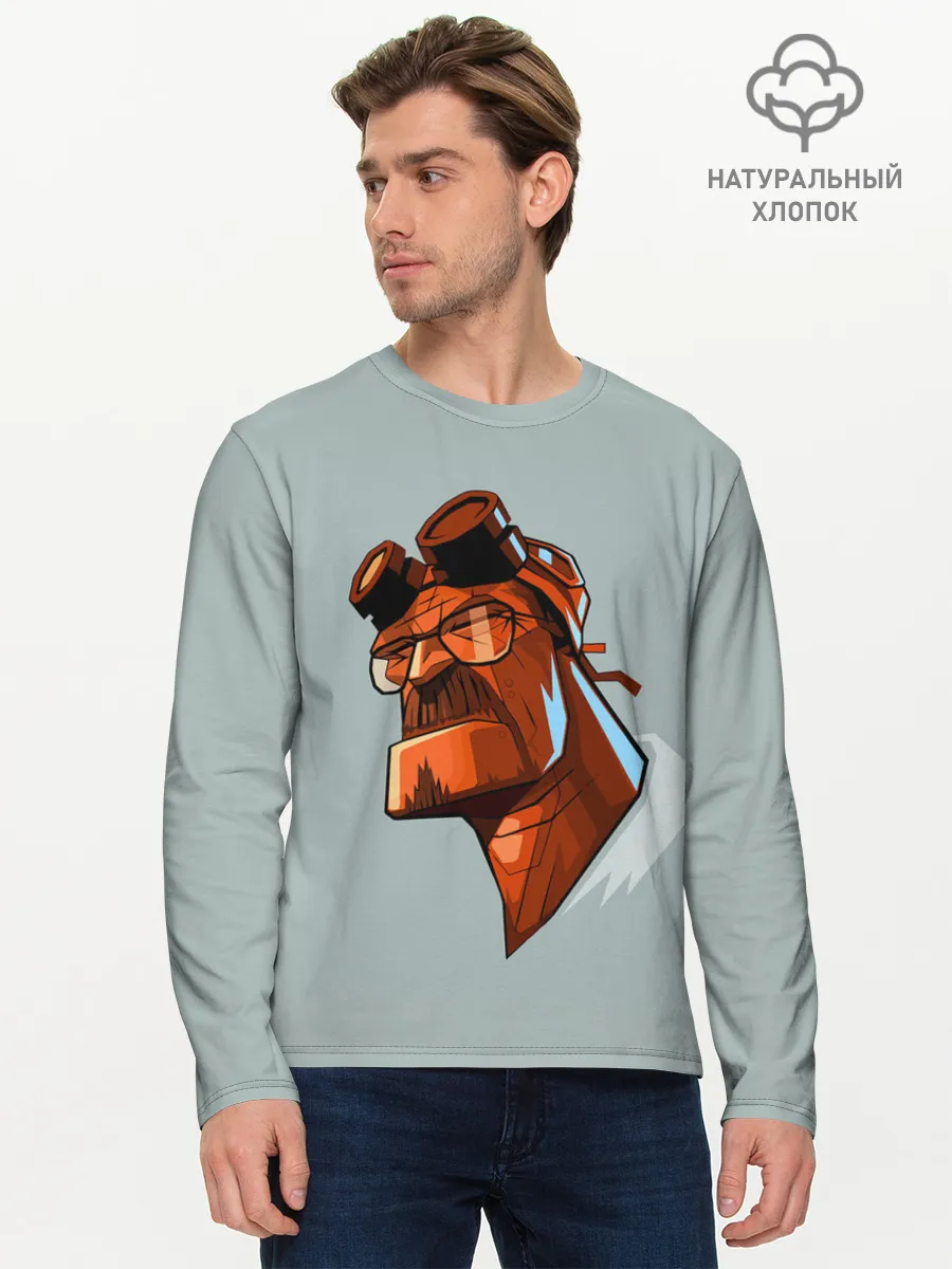 Мужской лонгслив базовый / Hellbad