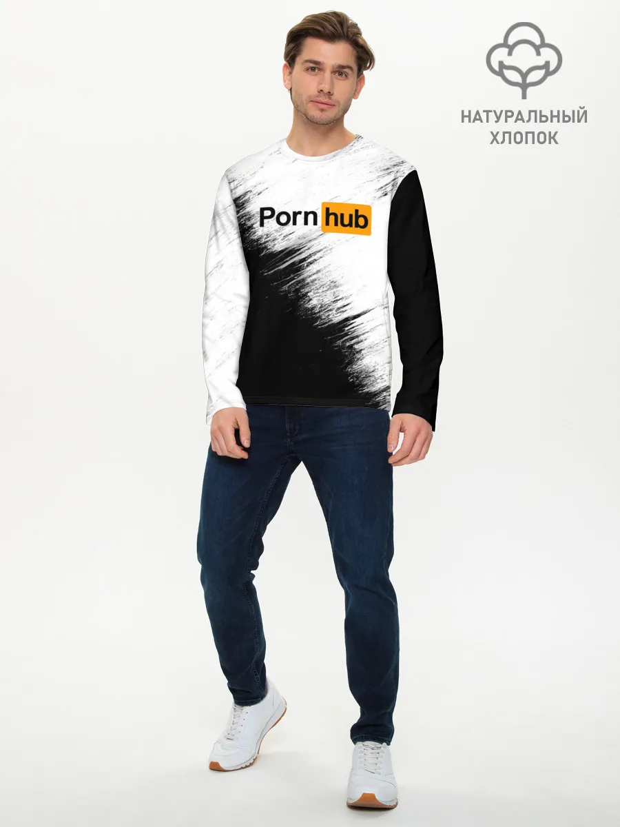 Мужской лонгслив базовый / Pornhub