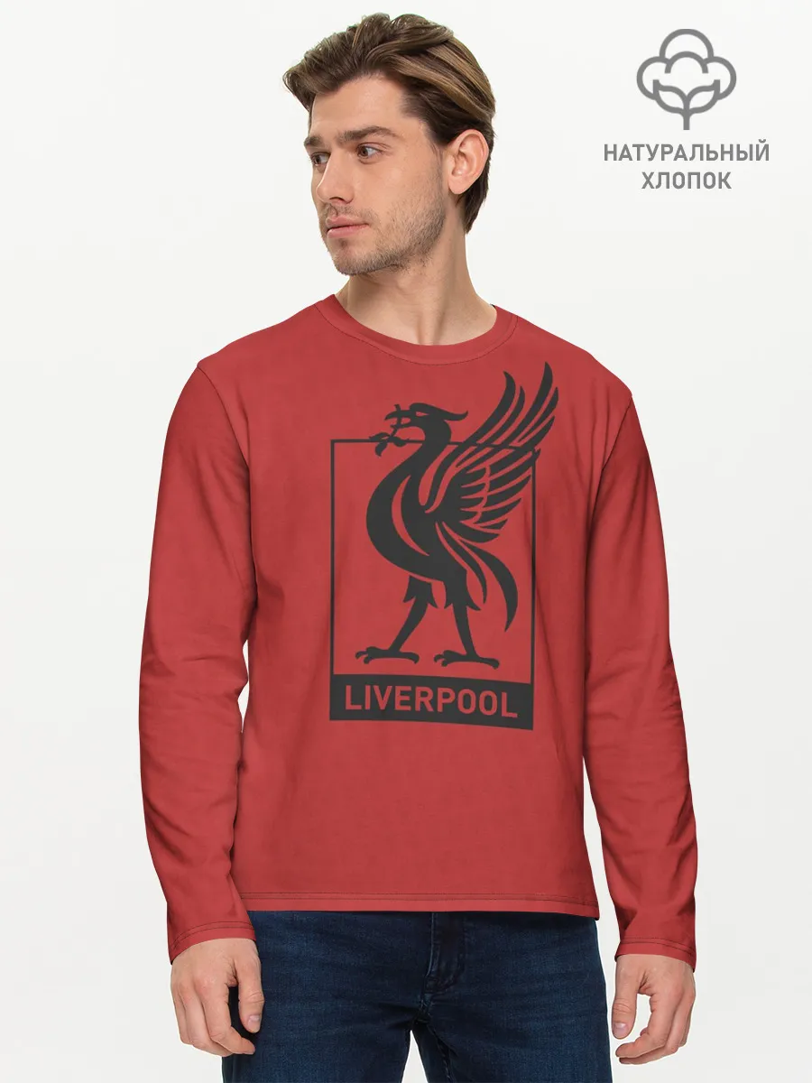 Мужской лонгслив базовый / Ливерпуль
