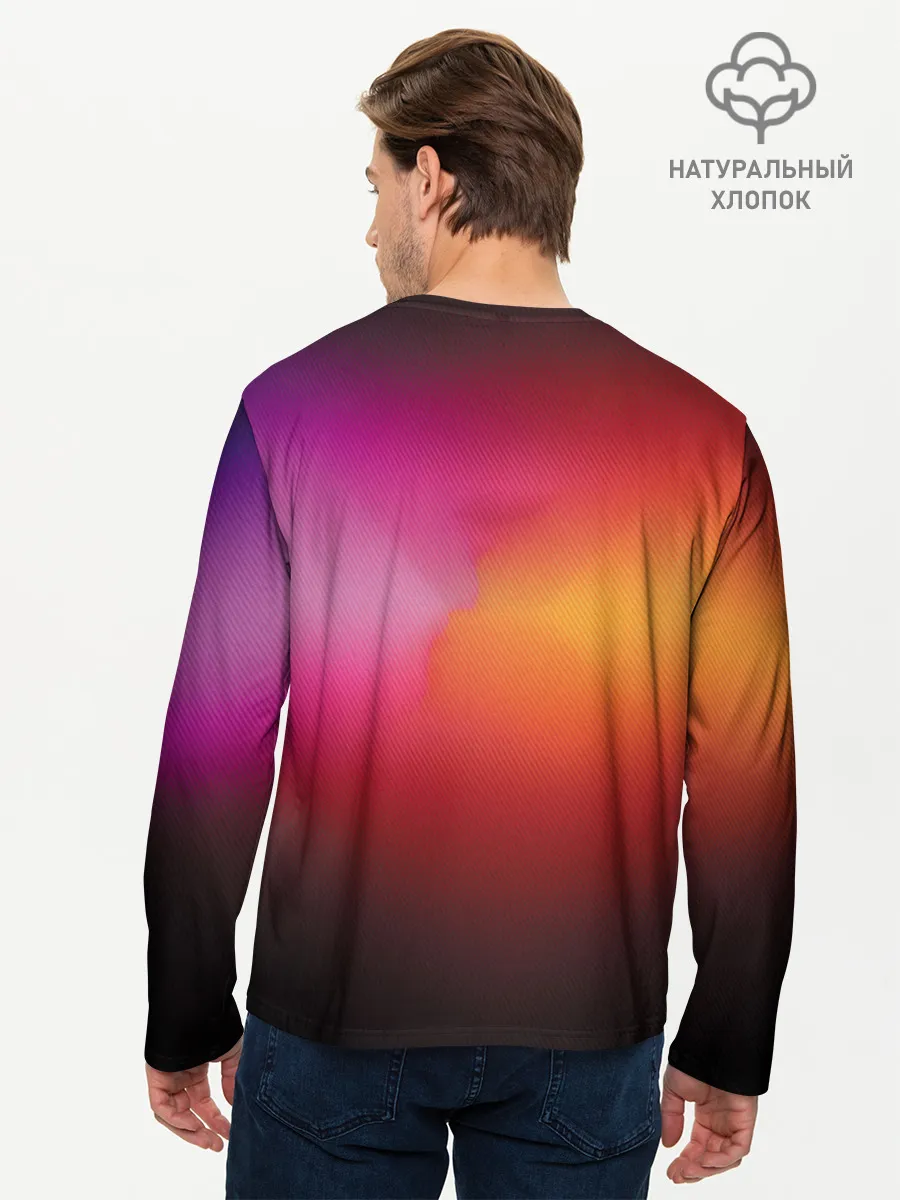 Мужской лонгслив базовый / Прозрачный Чаризард