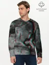 Мужской лонгслив базовый / МОЛНИИ GLITCH