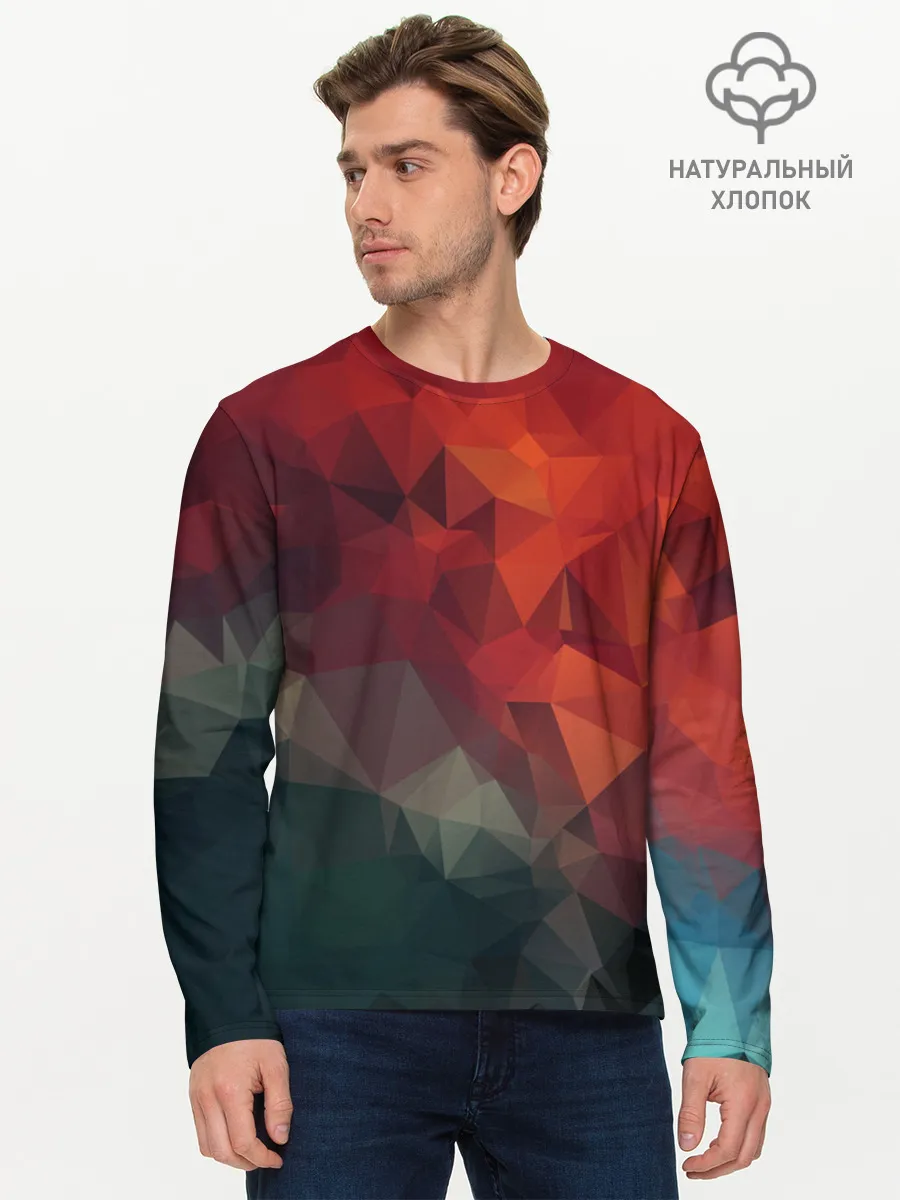 Мужской лонгслив базовый / АБСТРАКЦИЯ.