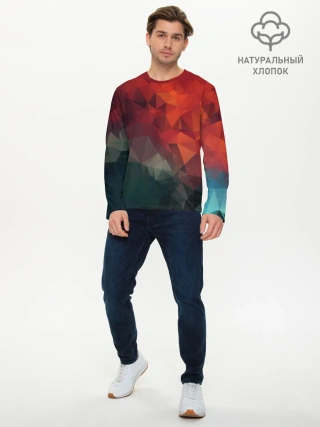 Мужской лонгслив базовый / АБСТРАКЦИЯ.
