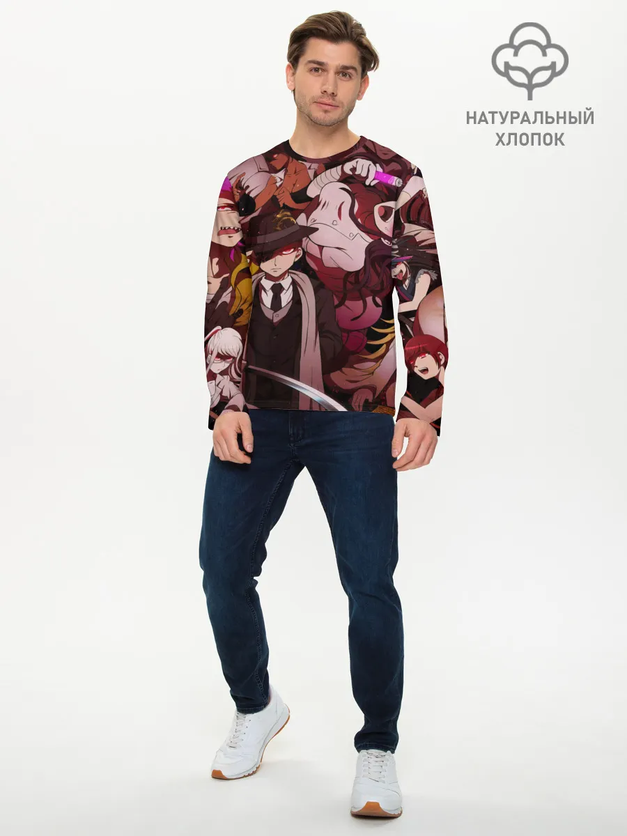Мужской лонгслив базовый / danganronpa perso
