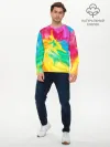 Мужской лонгслив базовый / Tie-Dye