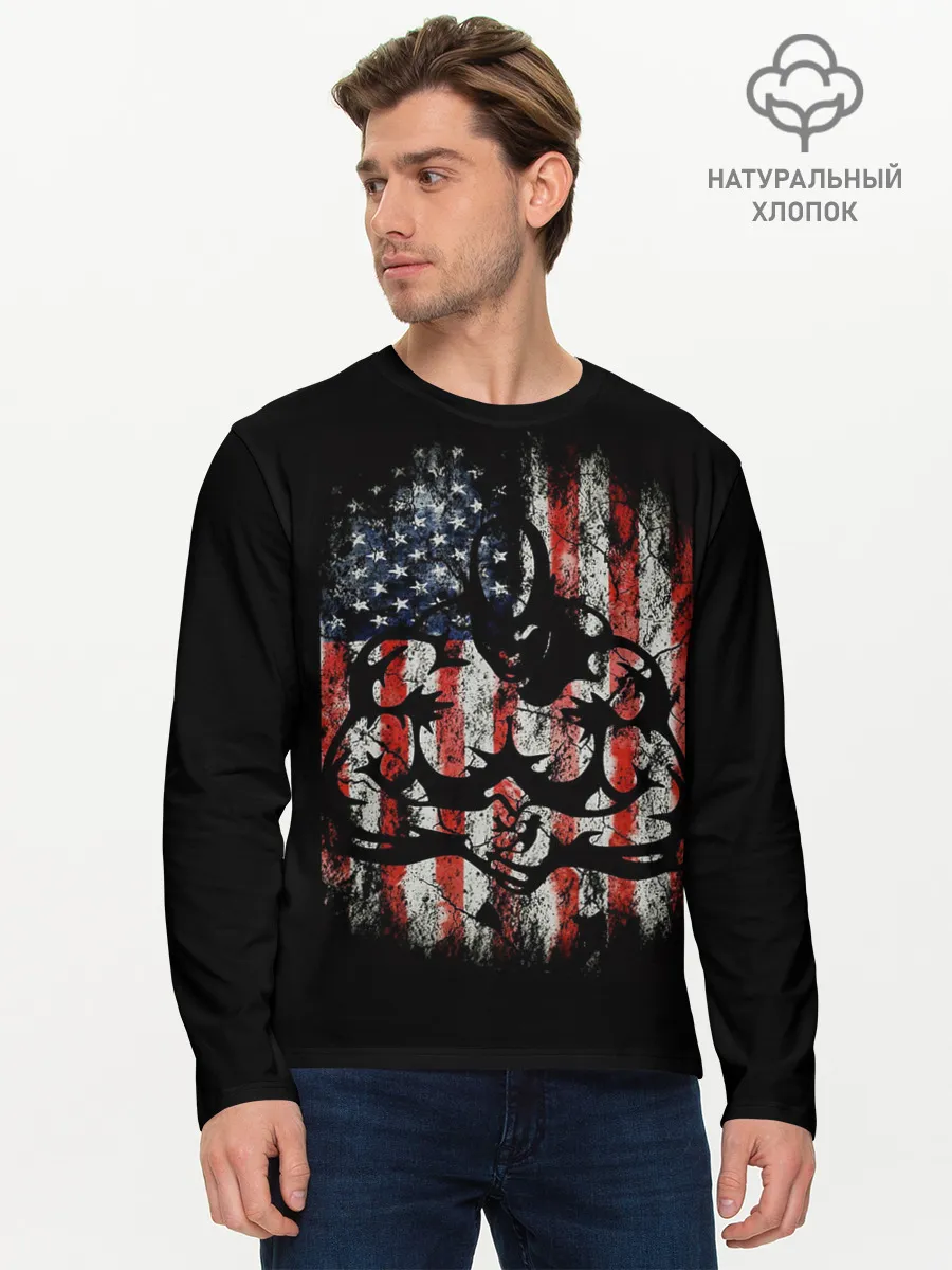 Мужской лонгслив базовый / Bodybuilding