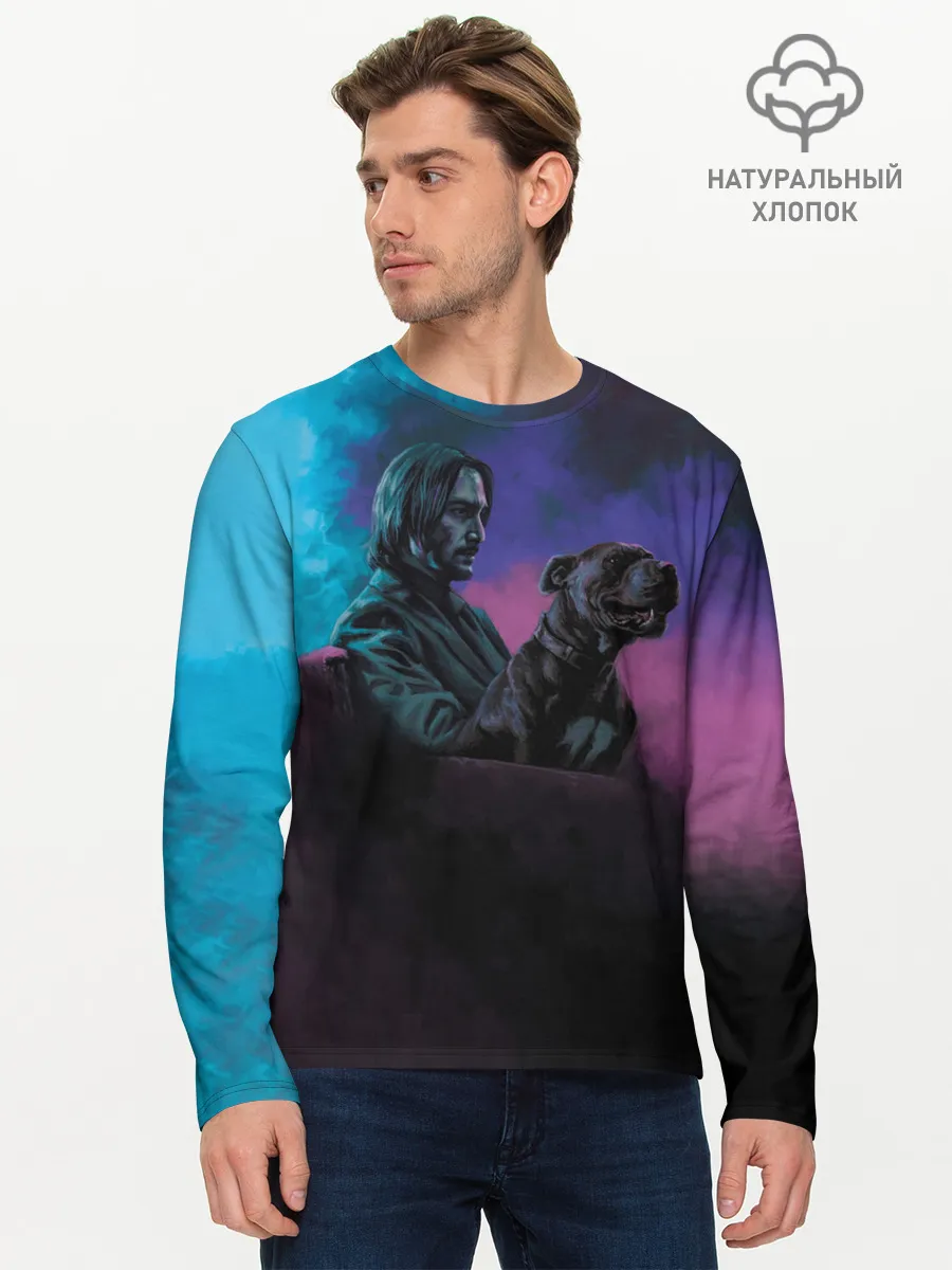 Мужской лонгслив базовый / Друг