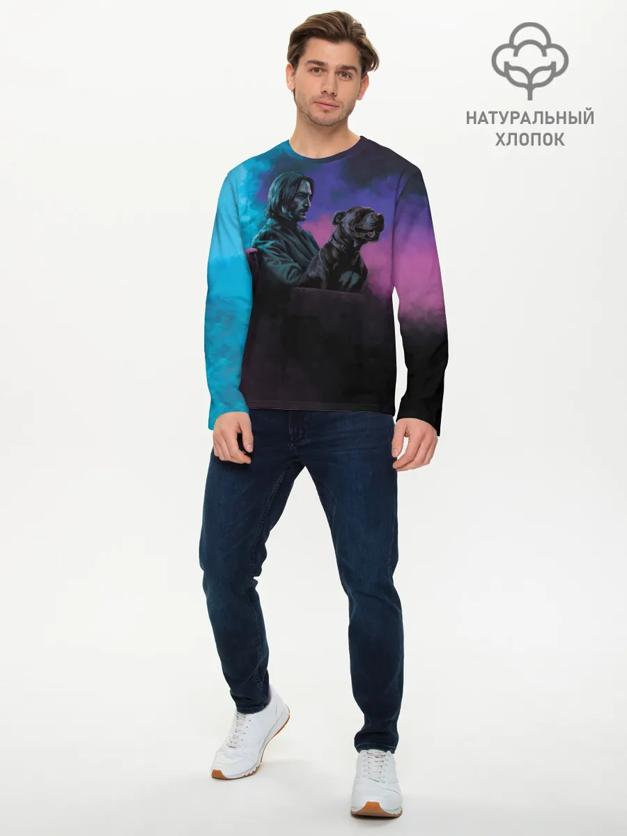 Мужской лонгслив базовый / Друг