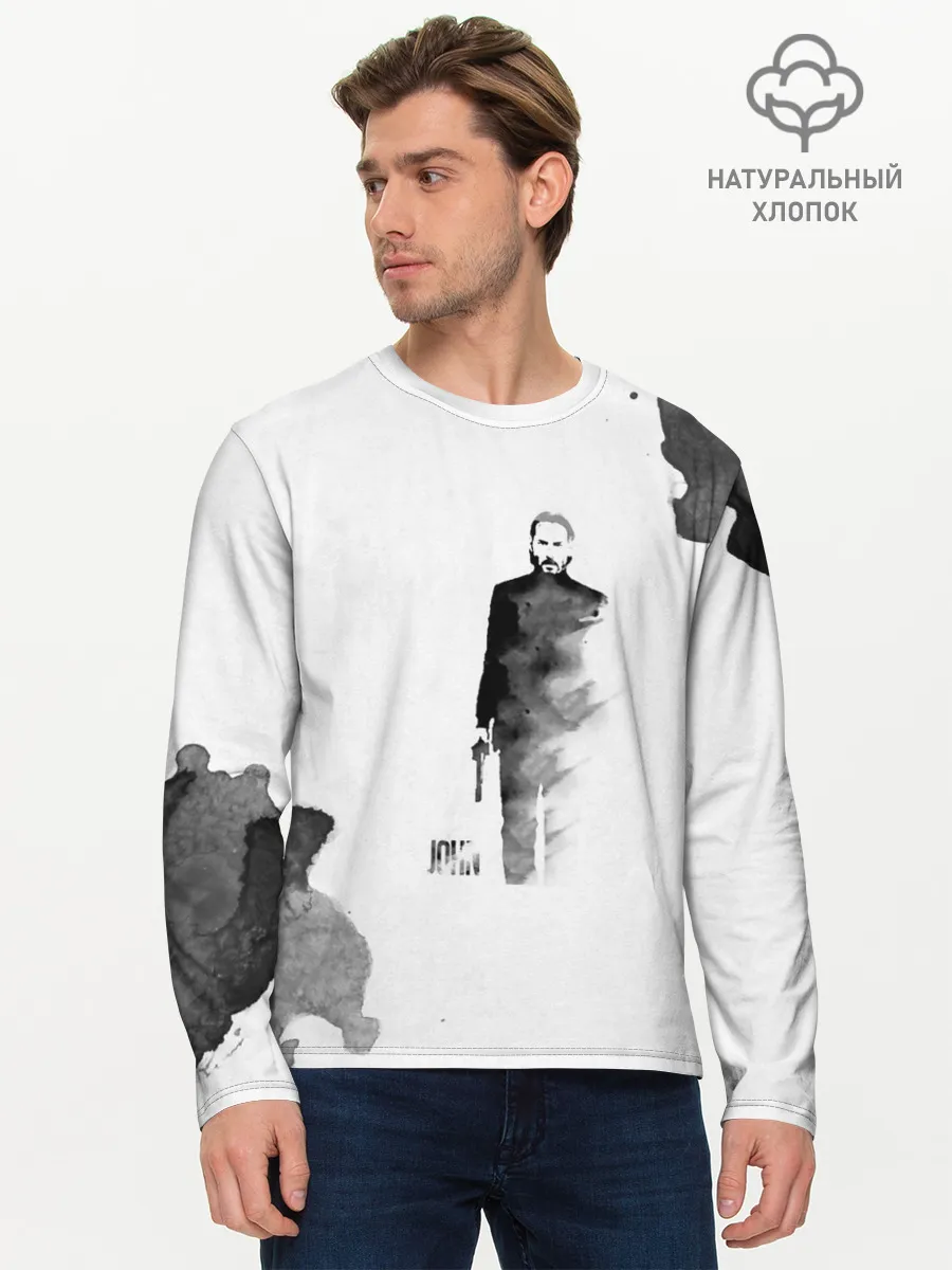 Мужской лонгслив базовый / Джон Уик